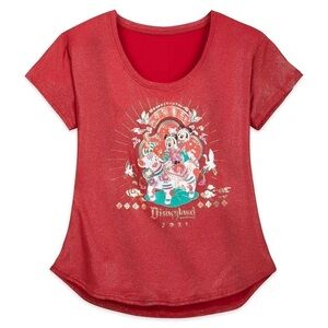 Mickey and Minnie Mouse Disneyland T-Shirt for Women – Lunar New Year 2021